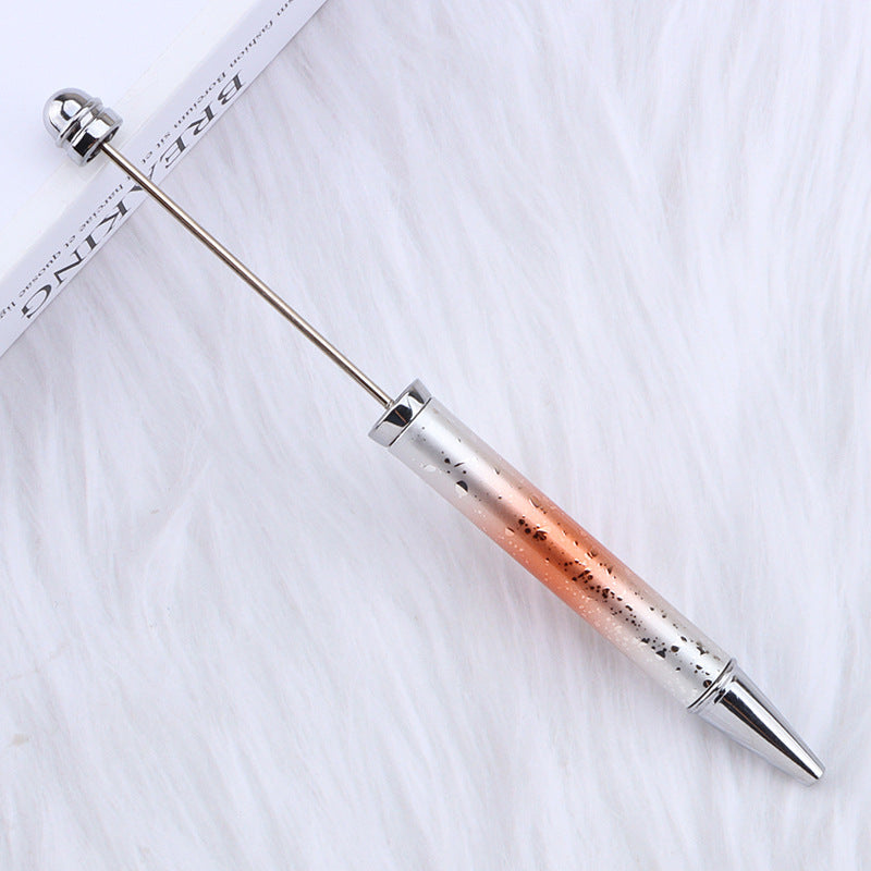 Wholesale Beadable Pensdiy UV Electroplating Starry Sky Sequins Gradient Beaded Ballpoint Pen